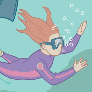 5W Samples - Underwater kids for Quoti