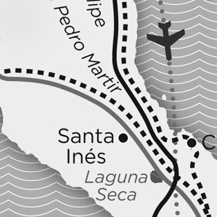 5W Samples - Baja California Map